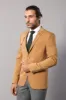 Double Buttons Shoulder Piece Mono Lapel Yellow Jacket-Wessi sold by Wessi