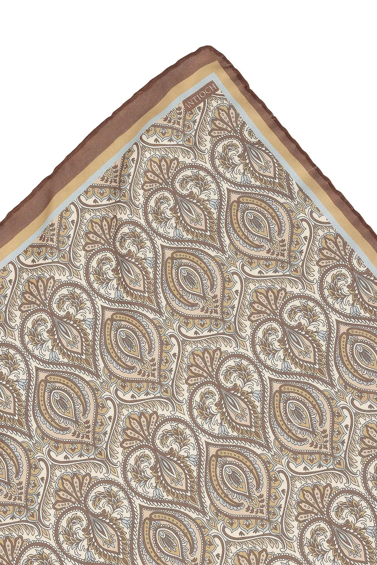 Men's Brown Patterned Scarf - Wessi sold by Wessi product image thumbnail 4