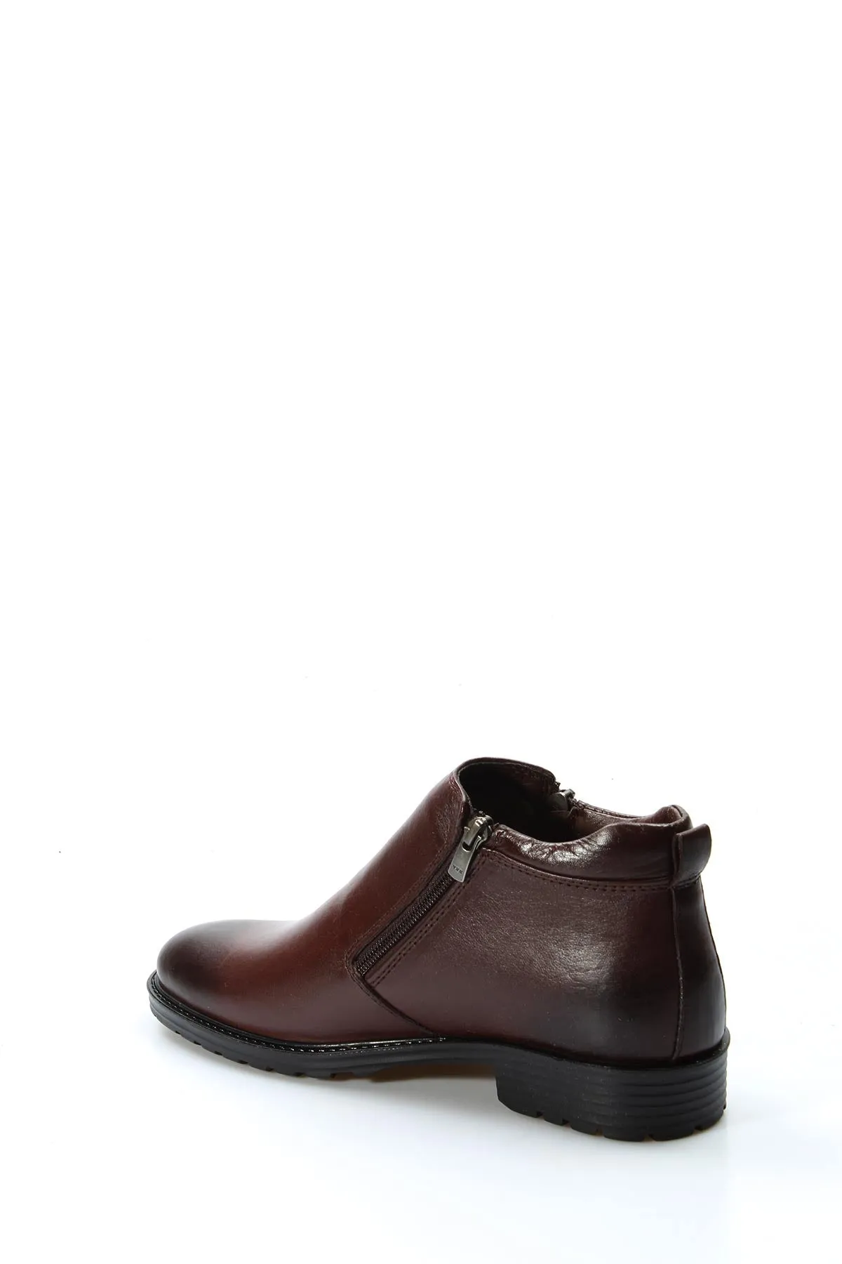 Brown Leather Zipper Ankle Boots Wessi sold by Wessi product image thumbnail 3