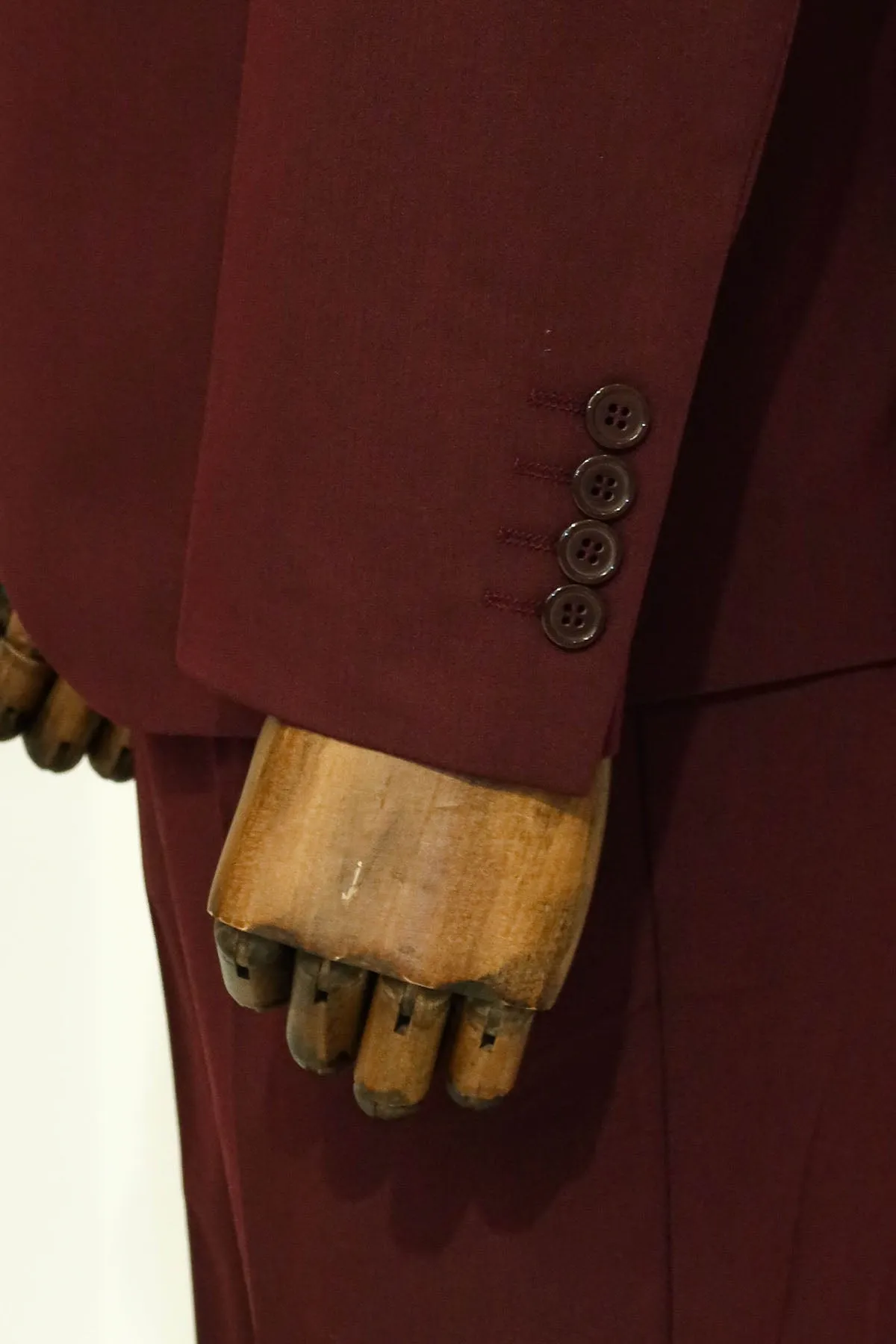 Single Buttons 2 Piece Burgundy Men Suit - Wessi sold by Wessi product image thumbnail 5