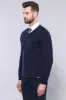 V Neck Dark Blue Knitwear | Wessi sold by Wessi
