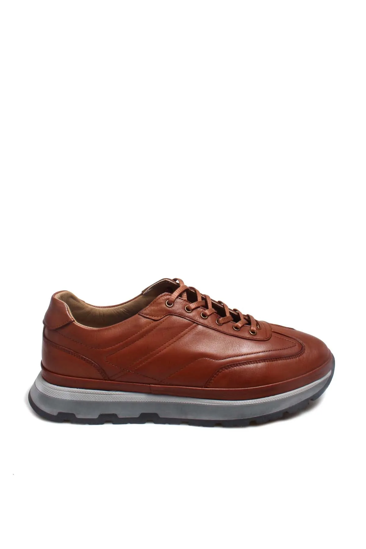 Brown Leather Casual Sneakers Wessi sold by Wessi
