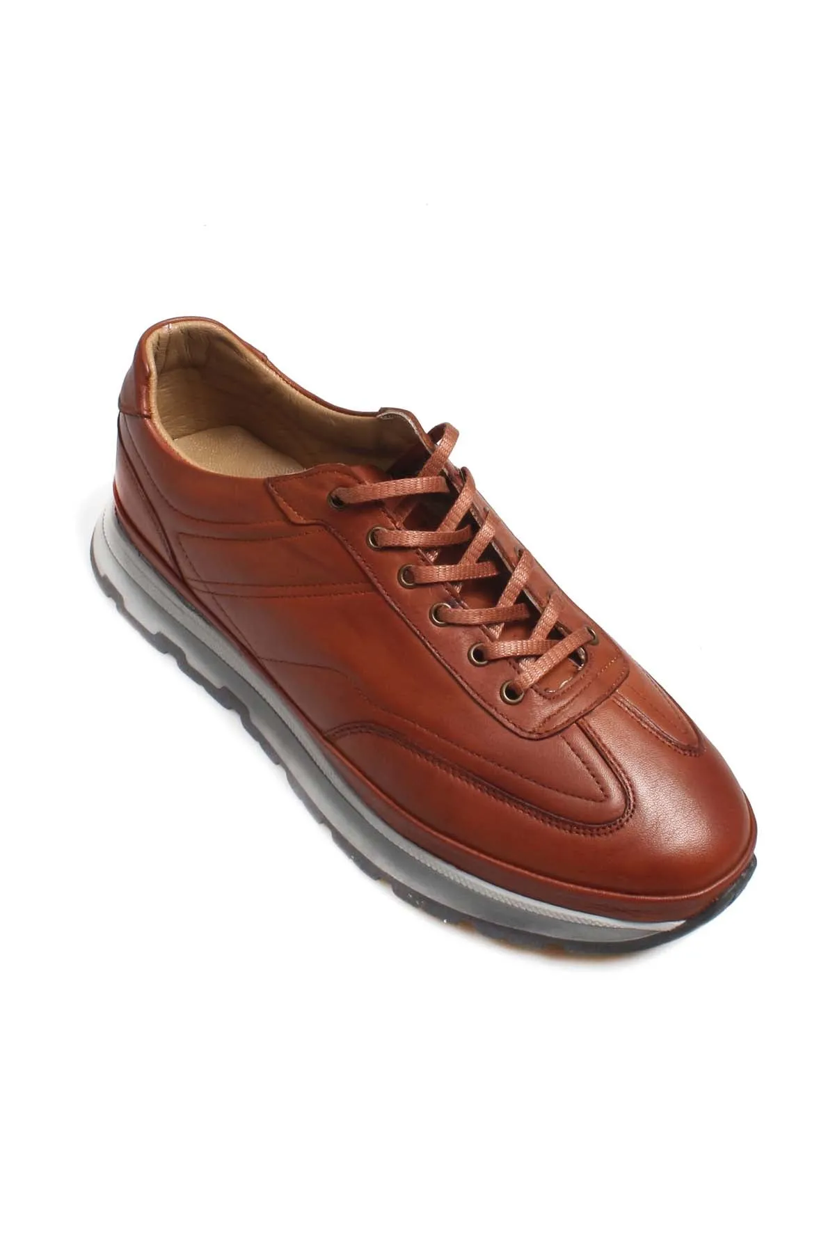 Brown Leather Casual Sneakers Wessi sold by Wessi product image thumbnail 3
