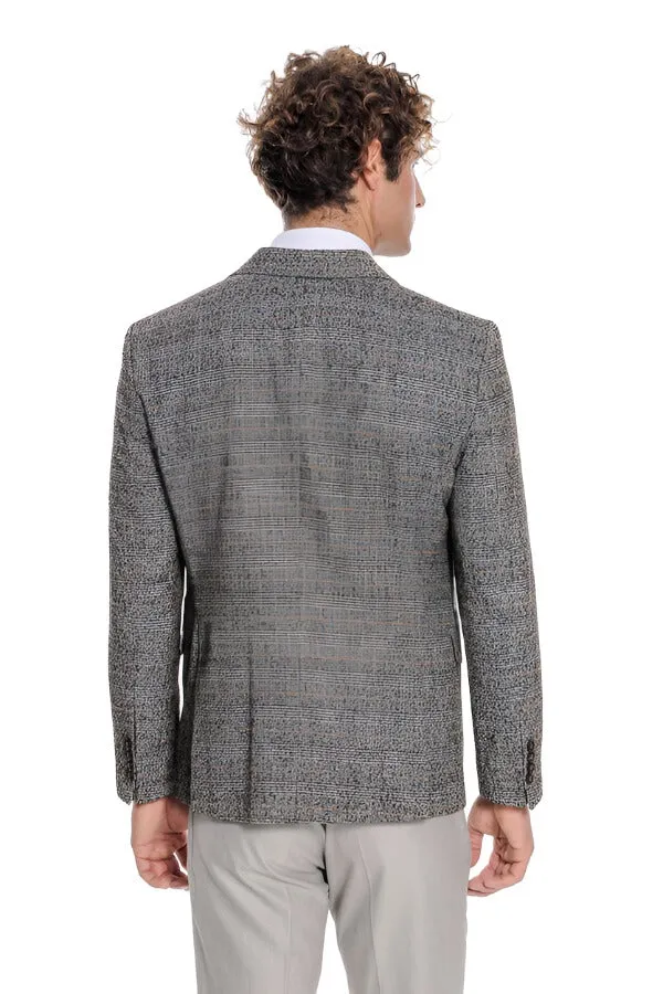 Checked Black Men Blazer - Wessi sold by Wessi product image thumbnail 4