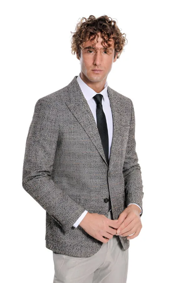 Checked Black Men Blazer - Wessi sold by Wessi