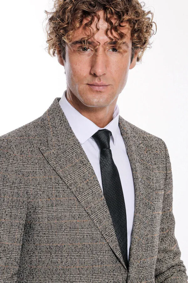 Checked Black Men Blazer - Wessi sold by Wessi product image thumbnail 3