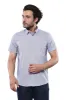 Patterned Short Sleeve Blue Men Shirt - Wessi sold by Wessi