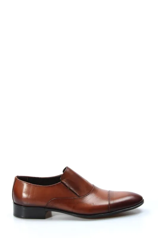 Men's Brown Leather Cap Toe Dress Shoes-Wessi sold by Wessi