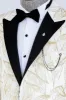 Glittery Slim Fit White Men Wedding Groom Tuxedo Jacket - Wessi sold by Wessi