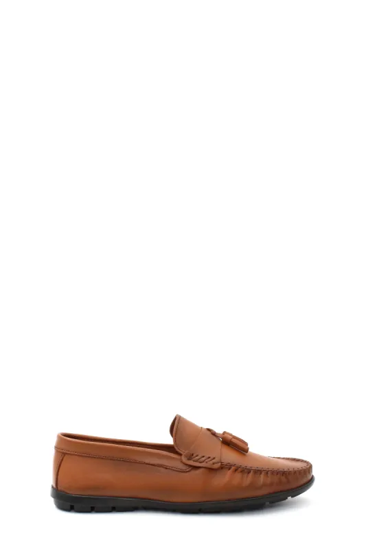 Hakiki Deri Erkek Loafer Ayakkabı 858MA415 Taba sold by Wessi
