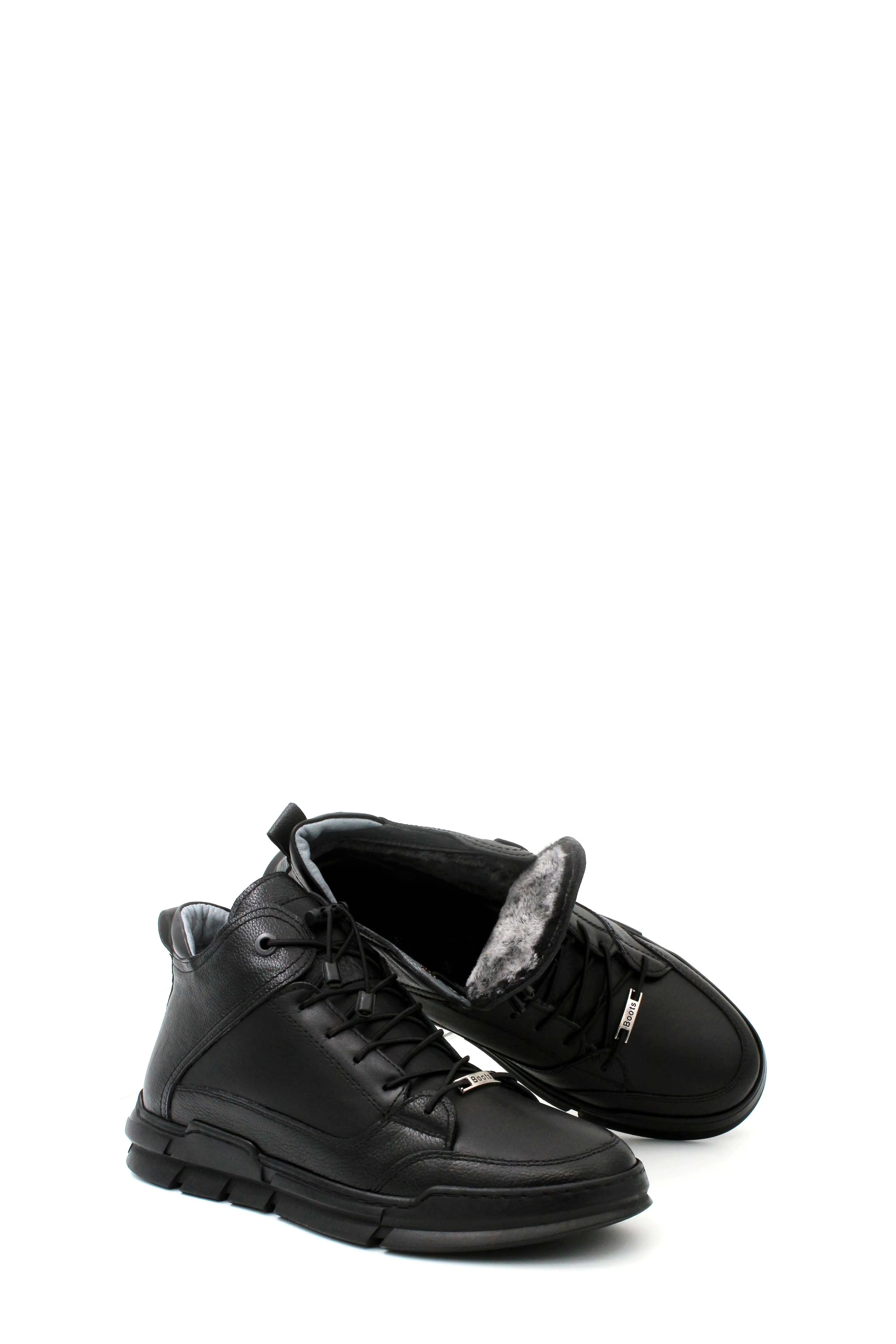 Hakiki Deri Erkek Klasik Bot 126SMA725 Siyah sold by Wessi product image thumbnail 4