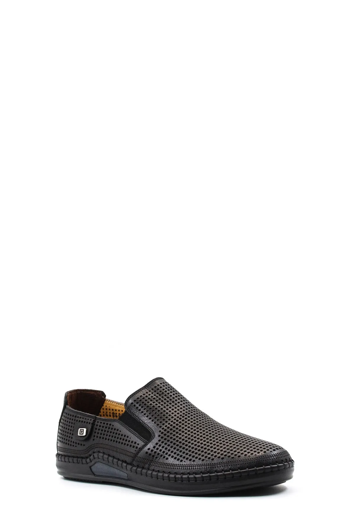 Black Perforated Slip-On Loafers-Wessi sold by Wessi product image thumbnail 3