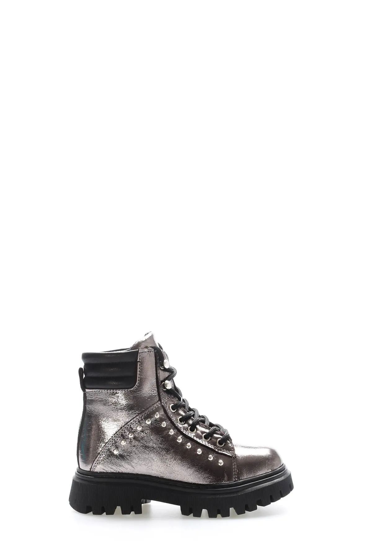 Hakiki Deri Kürklü Unisex Çocuk Klasik Bot 612KFA1589-2 Çelik sold by Wessi