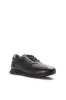 Men's Black Leather Textured Sneakers-Wessi sold by Wessi