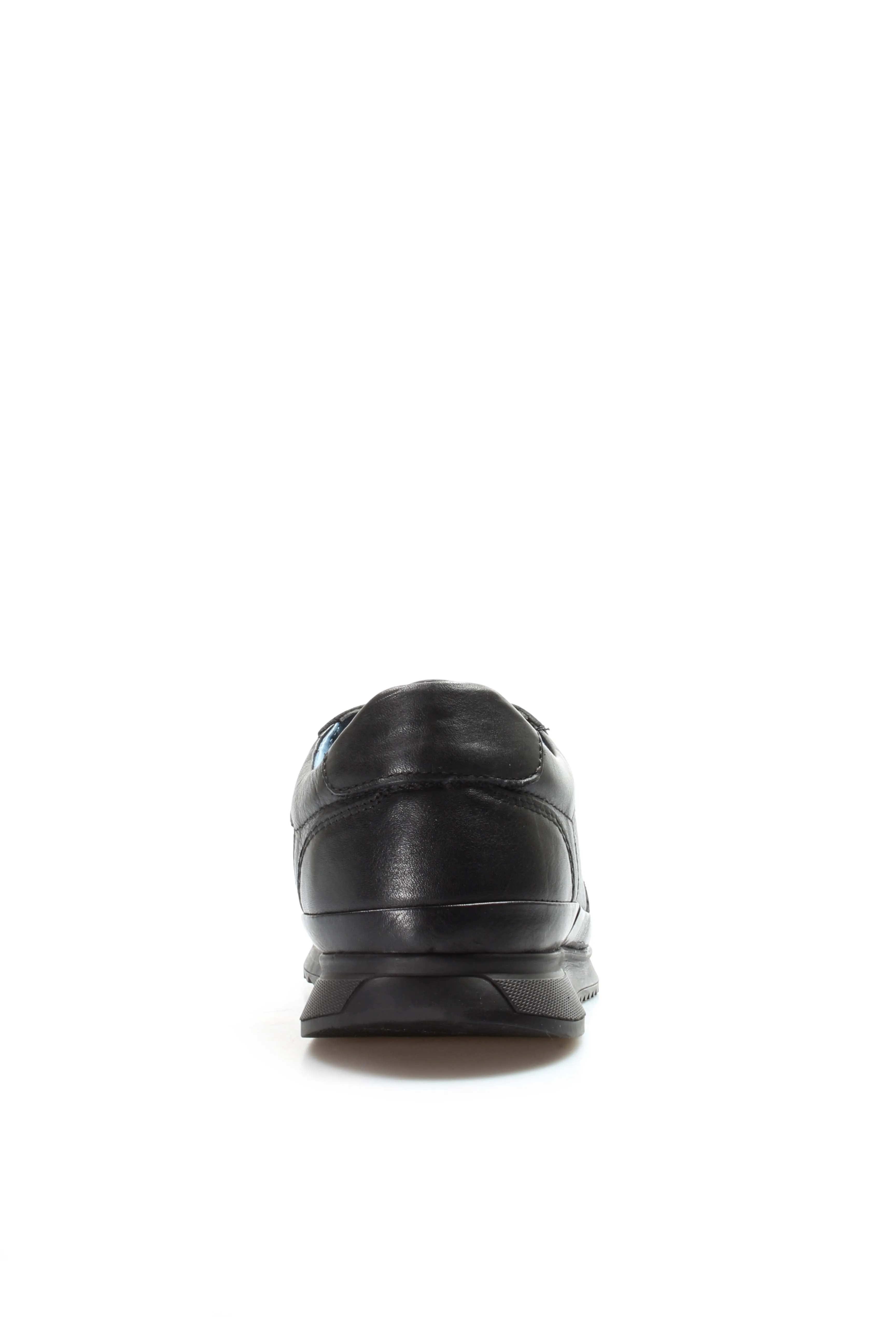 Men's Black Leather Textured Sneakers-Wessi sold by Wessi product image thumbnail 5