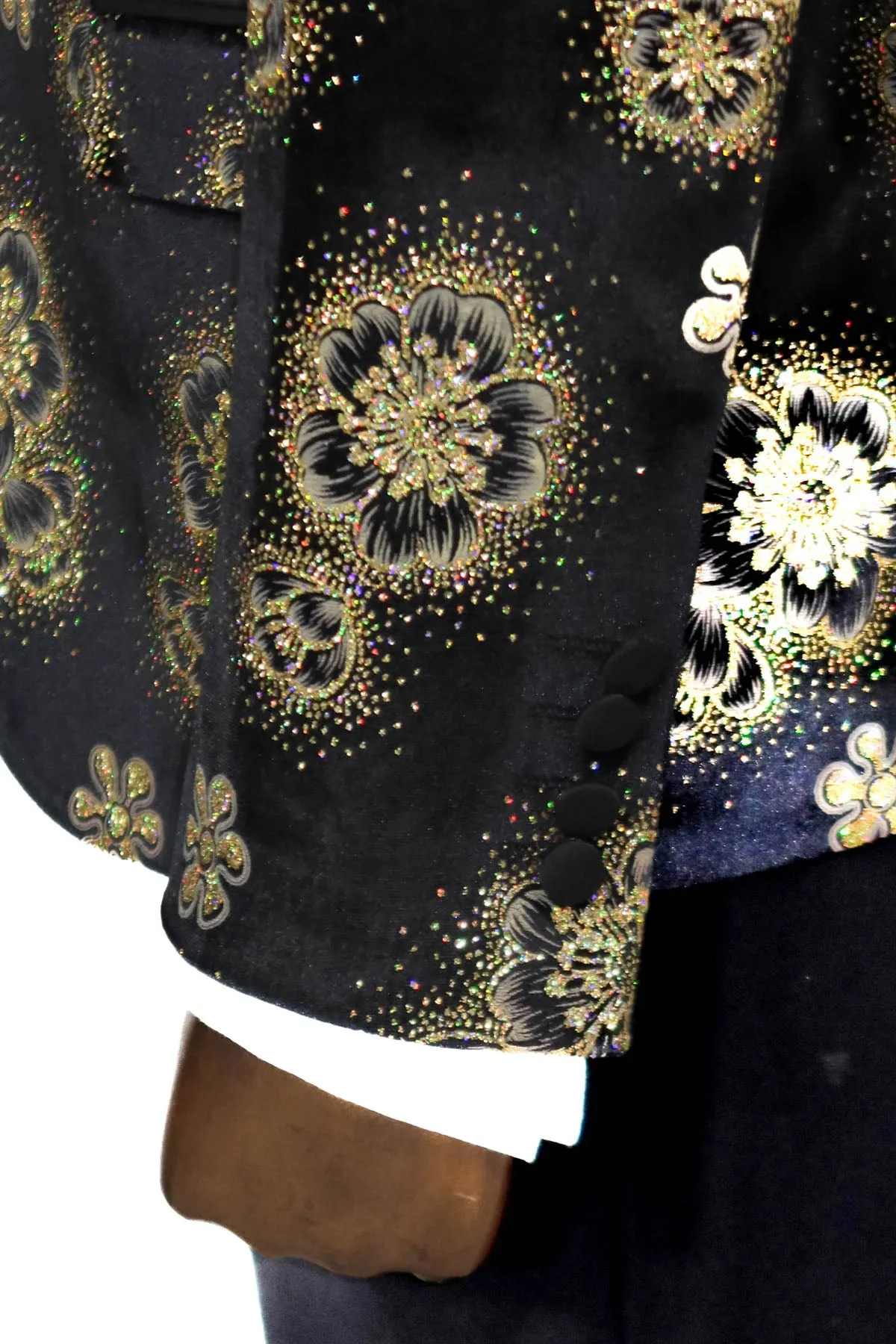 Black Patterned Over Black Men Prom Blazer - Wessi sold by Wessi product image thumbnail 3