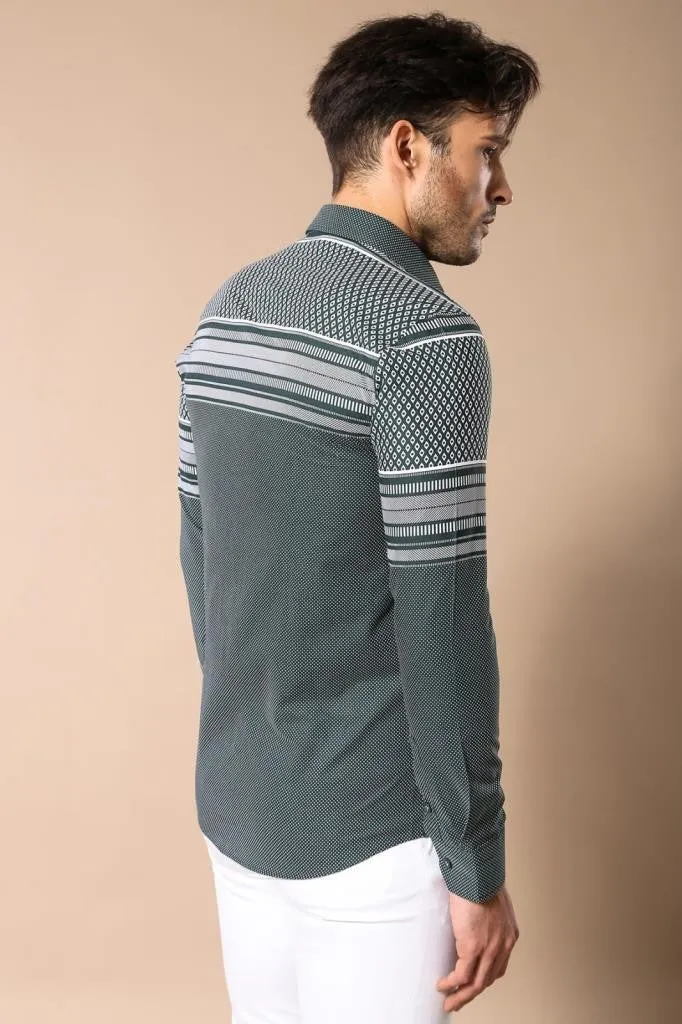 Green Diamond Patterned Shirt - Wessi sold by Wessi product image thumbnail 4