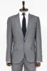 Slim Fit Houndstooth Patterned 2 Piece Grey Men Suit - Wessi sold by Wessi