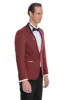 Shawl Lapel Burgundy Tuxedo Suit | Wessi sold by Wessi