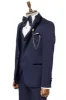 Patterned Velvet Lapel Navy Men Tuxedo - Wessi sold by Wessi