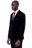 Wide Peak Lapel Velvet Black Blazer - Wessi sold by Wessi