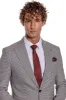 Two Piece Patterned Grey Men Suit - Wessi sold by Wessi