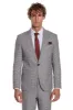 Two Piece Patterned Grey Men Suit - Wessi sold by Wessi