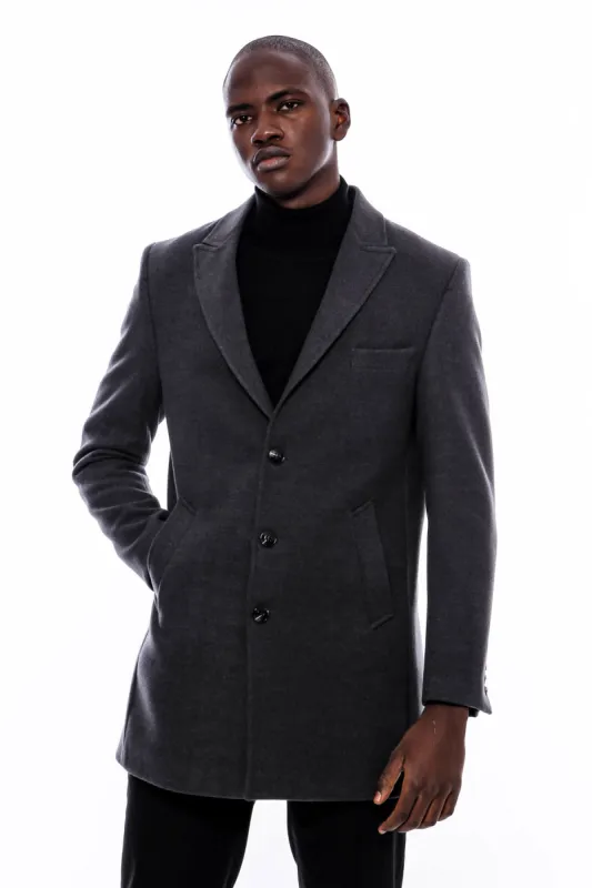 Grey Men Long Coat - Wessi sold by Wessi