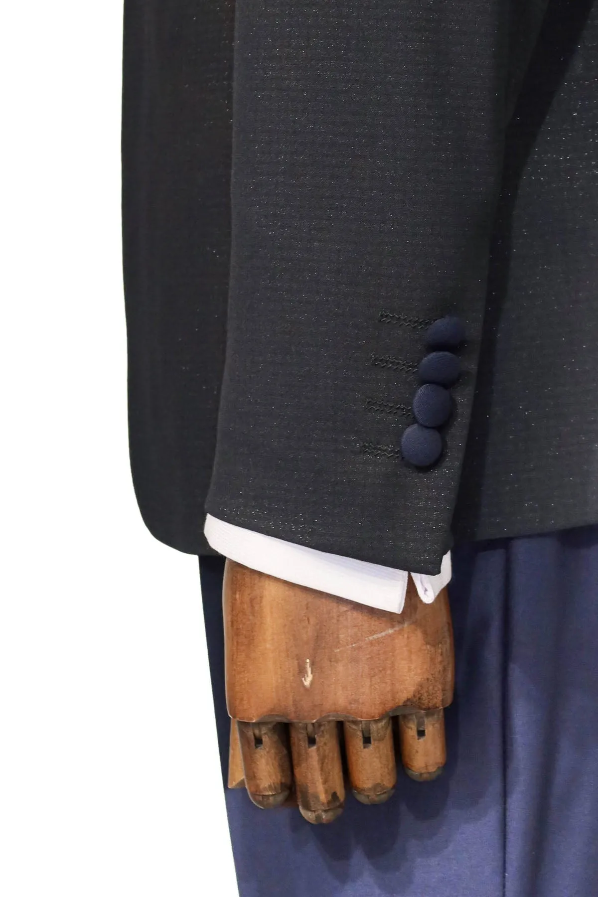 Shawl Lapel Double Breasted Navy Blue Suit | Wessi sold by Wessi product image thumbnail 4