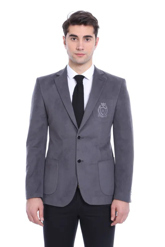 Bag Pocket Rigging Velvet Grey Jacket-Wessi sold by Wessi