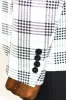 Checked Slim Fit Black-White Men Suit - Wessi sold by Wessi