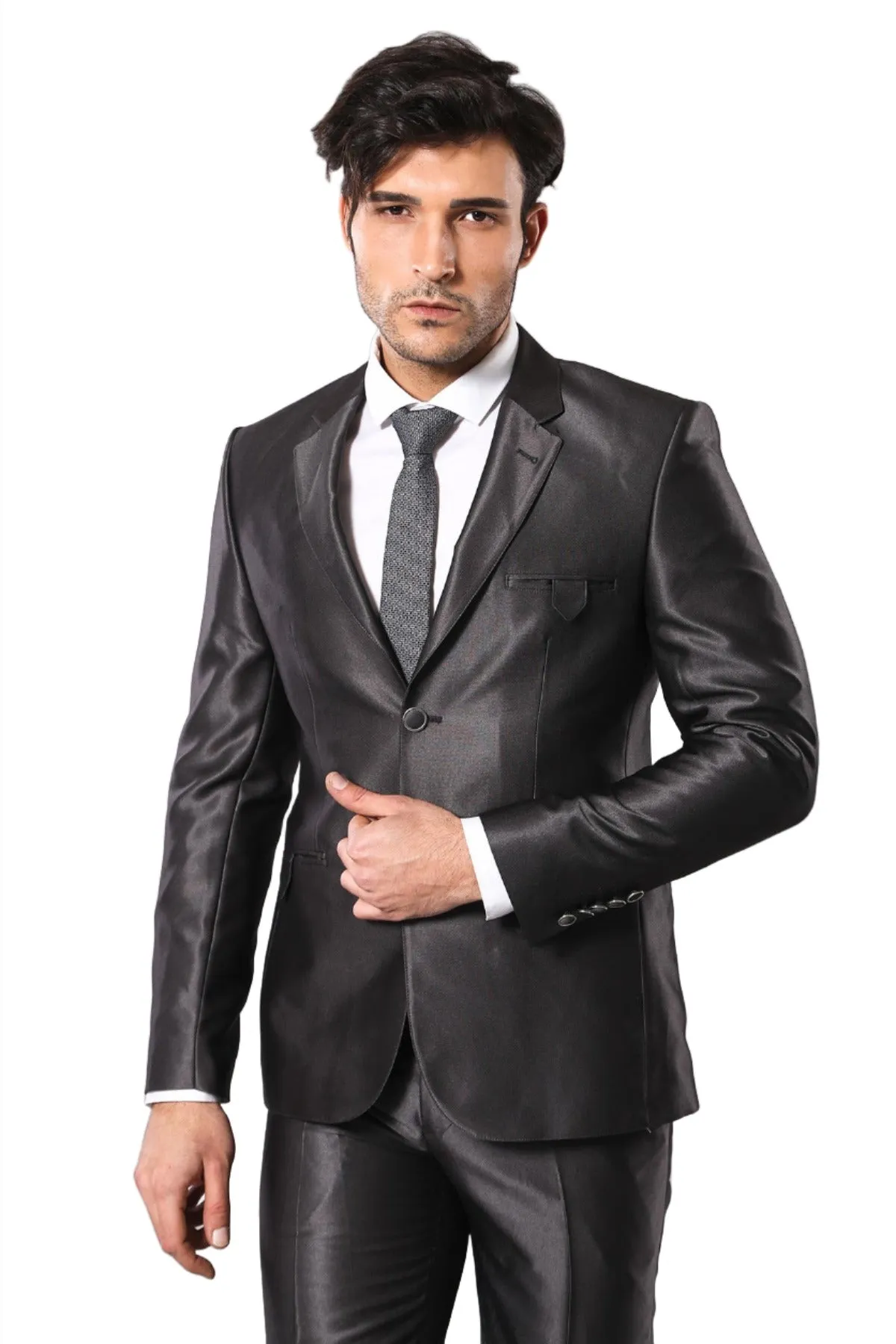 Shiny Smoked Men's Suit - Wessi sold by Wessi