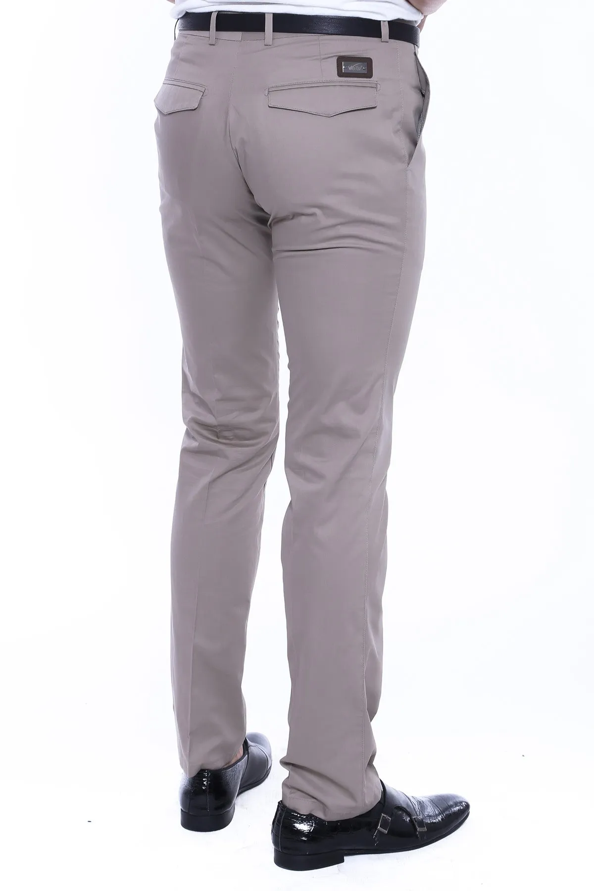Pocket Flap Cotton Grey Pants-Wessi sold by Wessi product image thumbnail 4