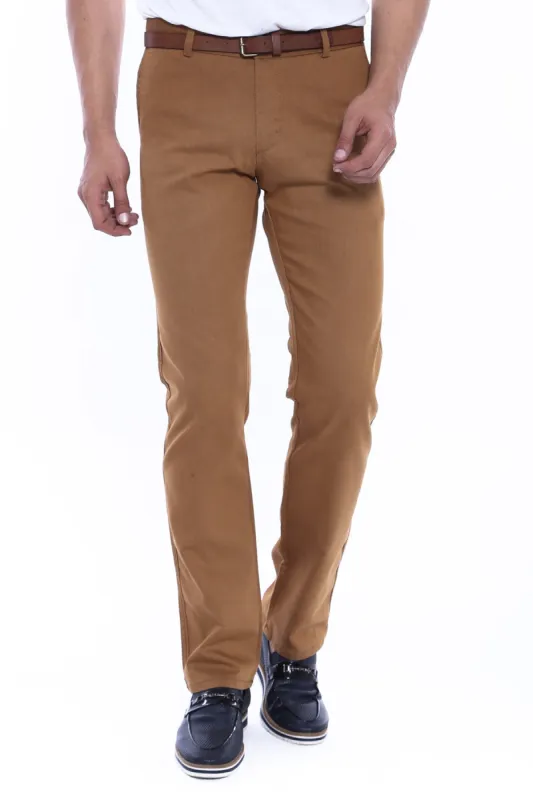 Canvas Pockets Cotton Tan Men Pants - Wessi sold by Wessi