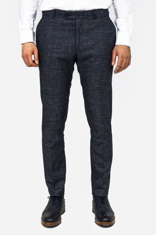 Plain Navy Blue Men Trousers - Wessi sold by Wessi