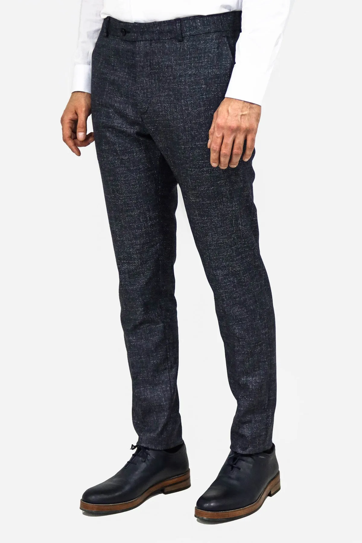 Plain Navy Blue Men Trousers - Wessi sold by Wessi product image thumbnail 3