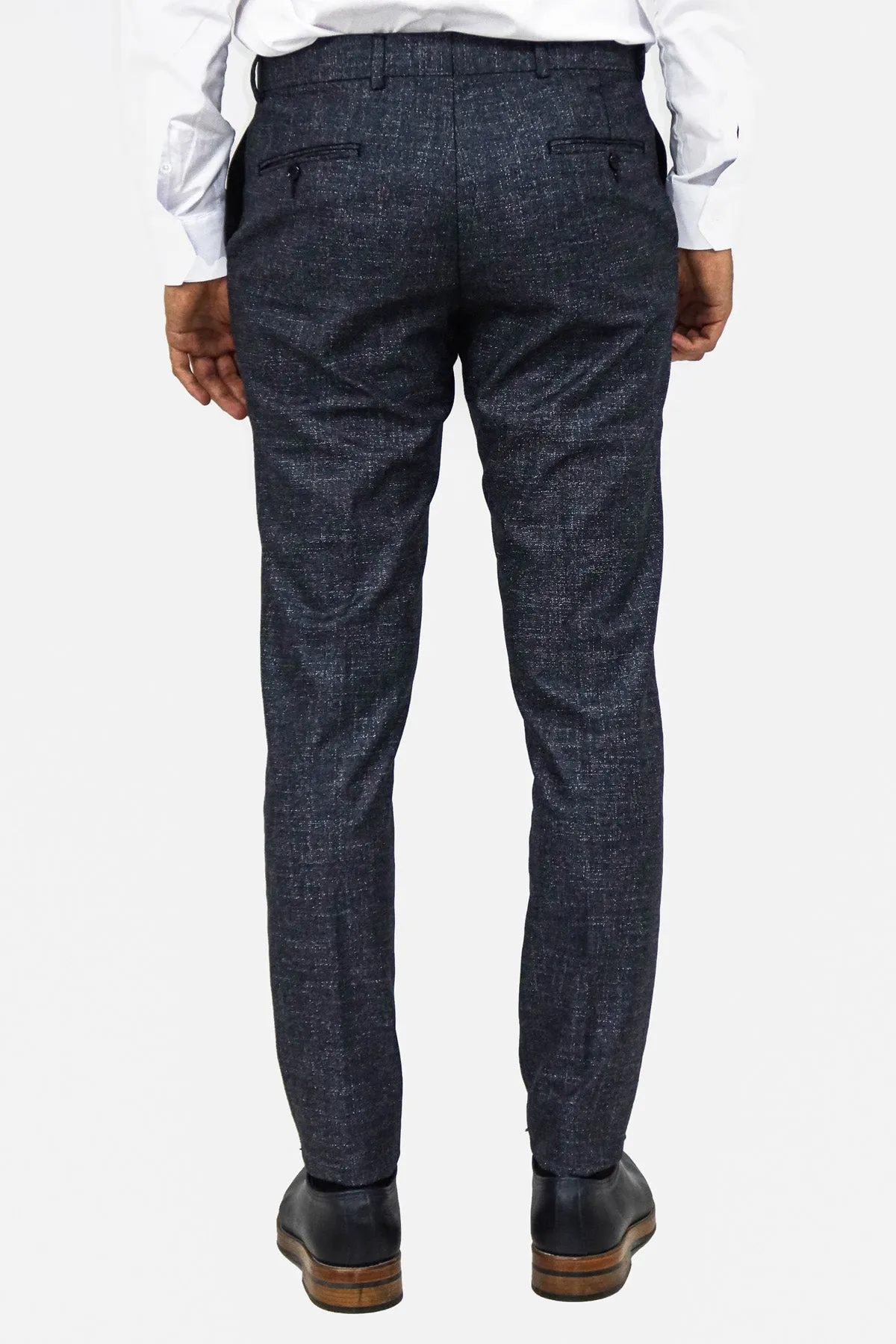 Plain Navy Blue Men Trousers - Wessi sold by Wessi product image thumbnail 4