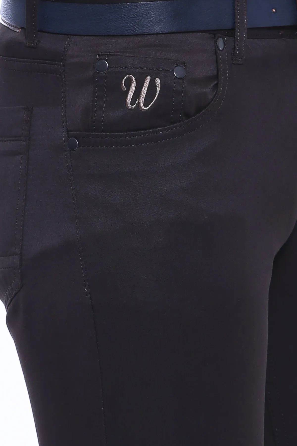 Gabardin Brown Men Pants - Wessi sold by Wessi product image thumbnail 2