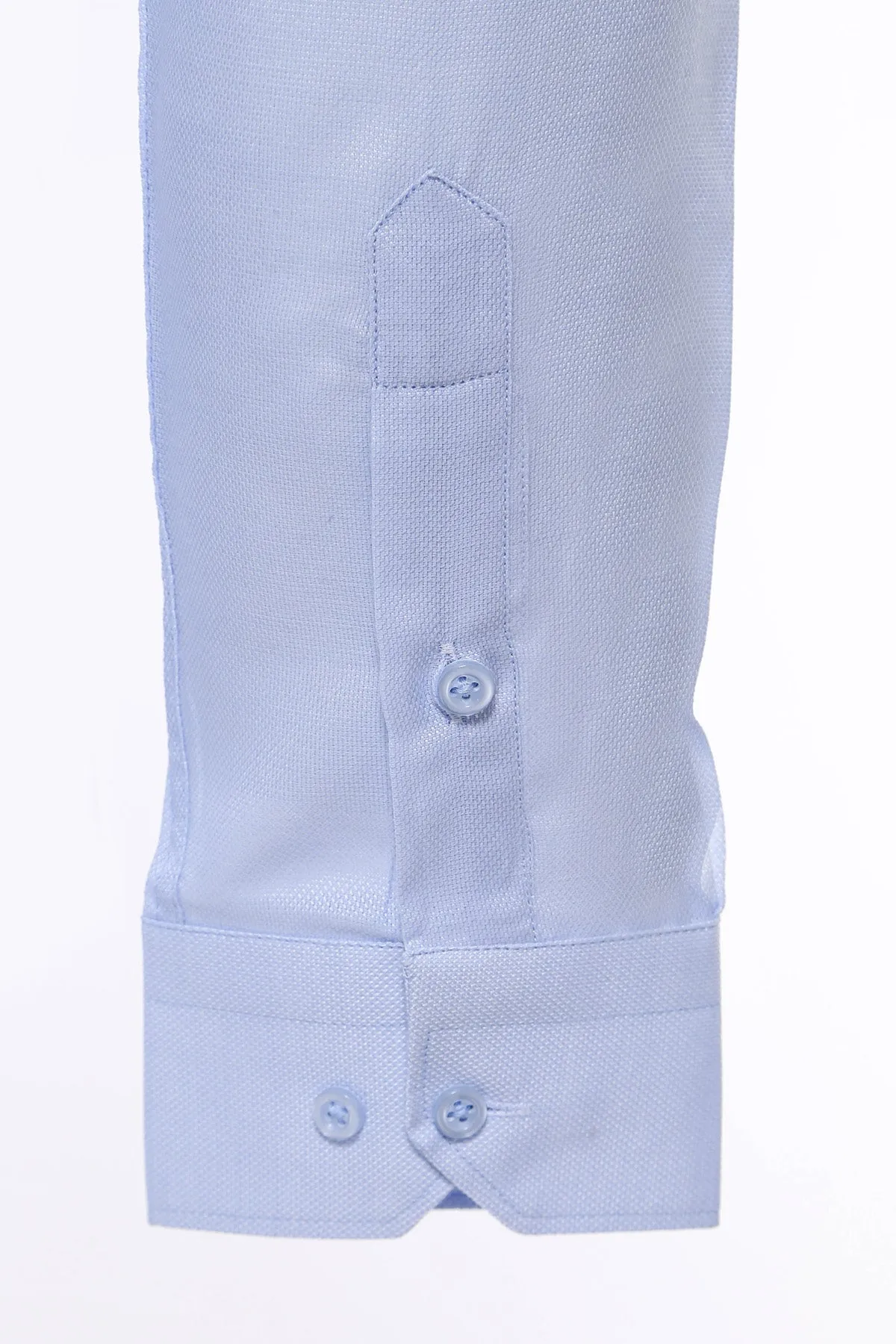 Light Blue Patterned Long Sleeve Shirt - Wessi sold by Wessi product image thumbnail 4