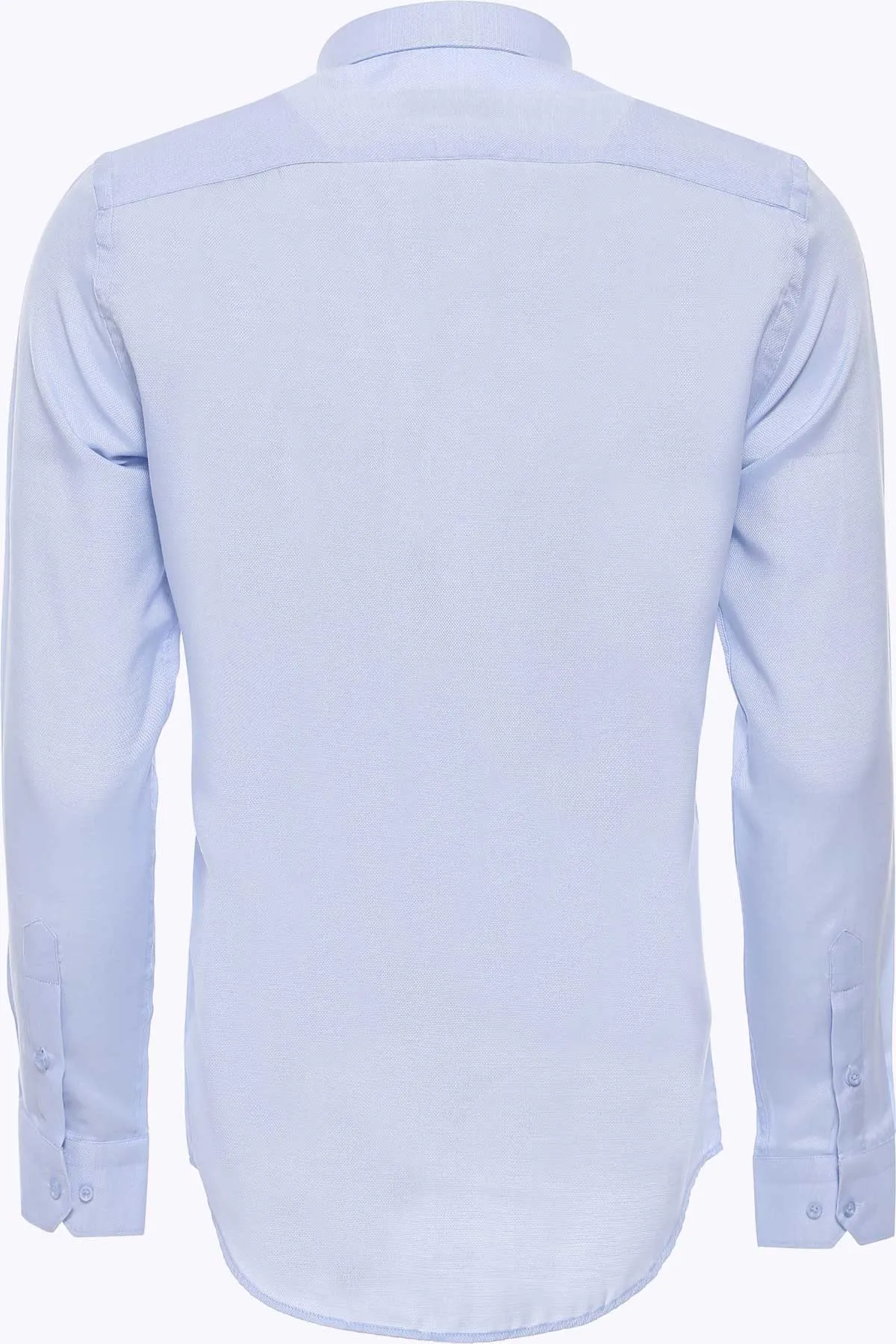 Light Blue Patterned Long Sleeve Shirt - Wessi sold by Wessi product image thumbnail 5