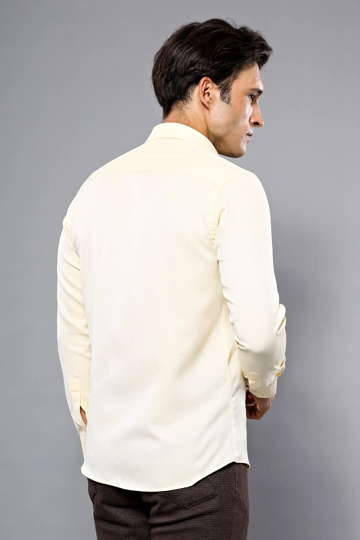 Patterned Yellow Casual Shirt | Wessi - Wessi sold by Wessi product image thumbnail 2