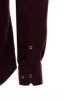Herringbone Patterned Dark Burgundy Men Lumberjack Shirt - Wessi sold by Wessi