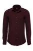 Herringbone Patterned Dark Burgundy Men Lumberjack Shirt - Wessi sold by Wessi
