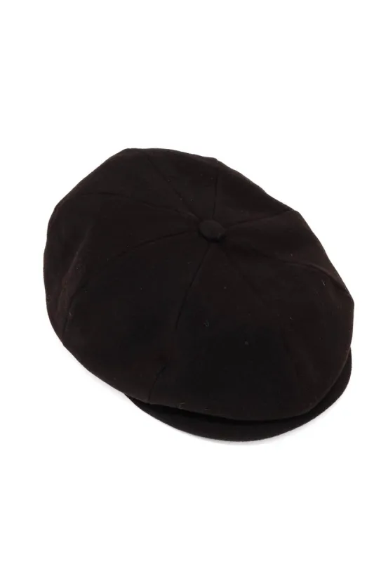 Black Wool Gatsby Men Hat - Wessi sold by Wessi