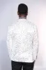 Glitter Pattern White Men Prom Blazer - Wessi sold by Wessi