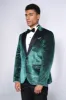 Sparkling Dotted Peak Lapel Men's Green Tuxedo Jacket - Wessi sold by Wessi