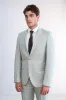Two Piece Slim Fit Single Button Light Grey Men Suit - Wessi sold by Wessi