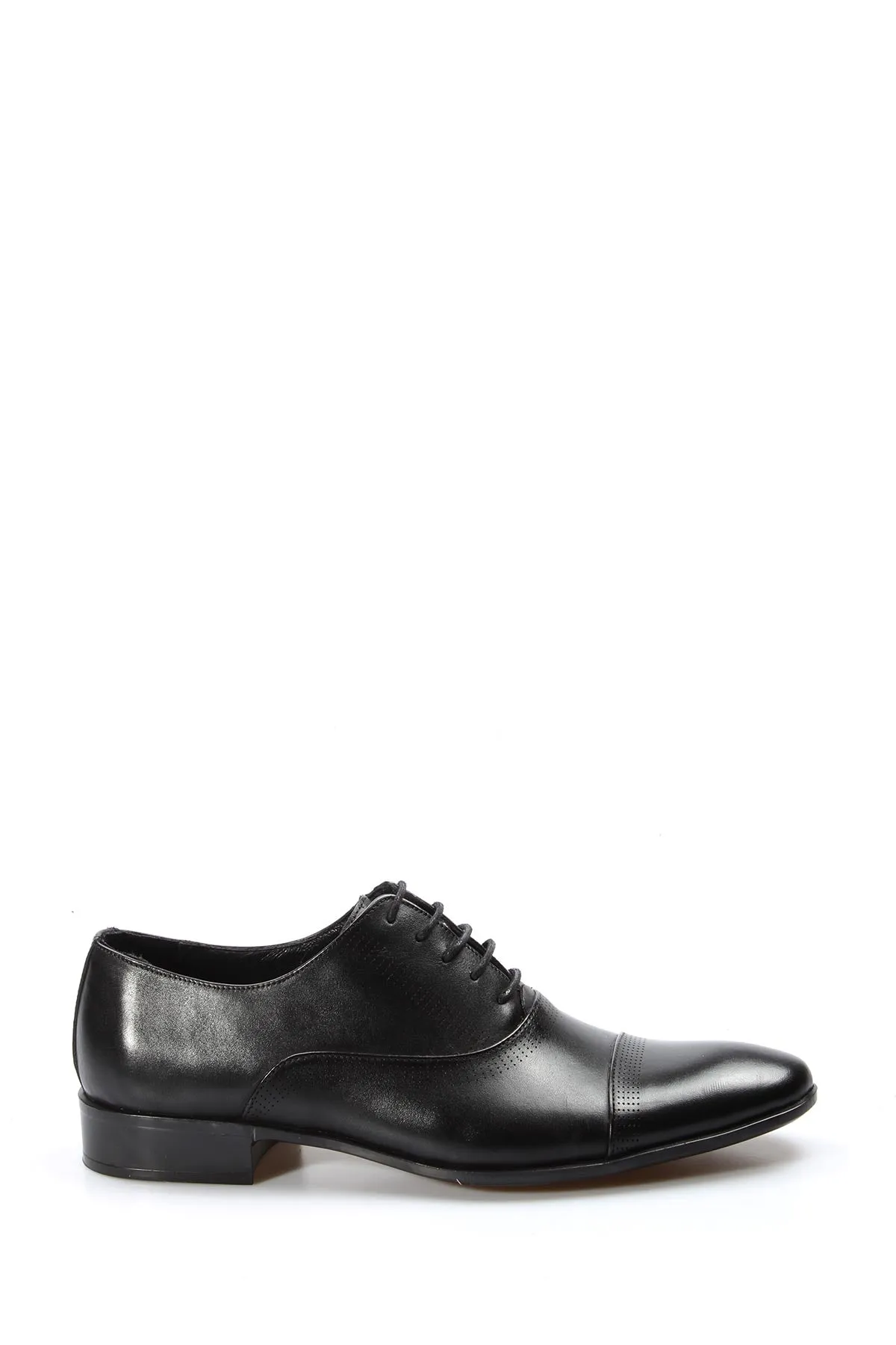 Men's Black Leather Cap Toe Oxfords-Wessi sold by Wessi product image thumbnail 2
