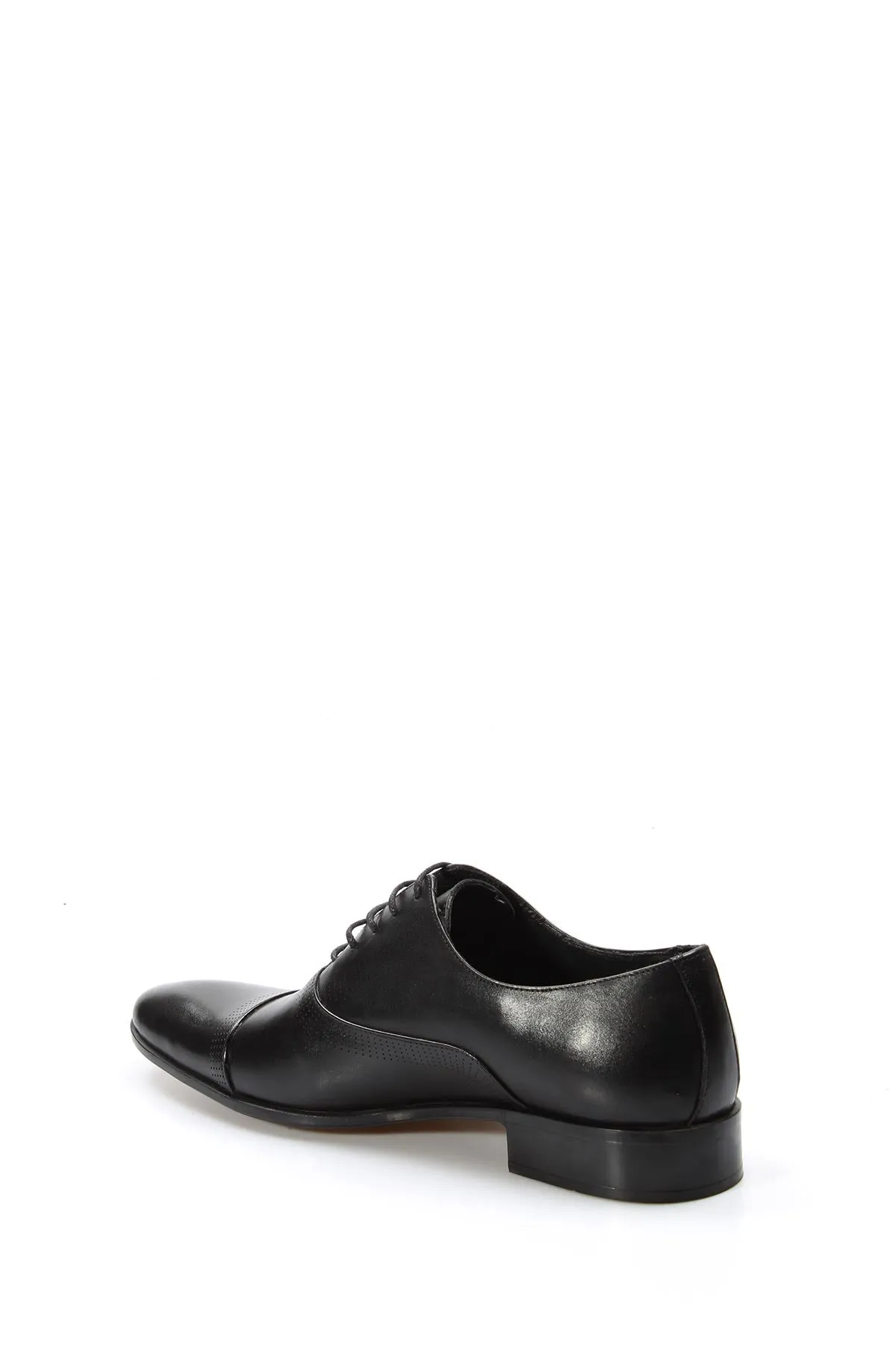Men's Black Leather Cap Toe Oxfords-Wessi sold by Wessi product image thumbnail 3