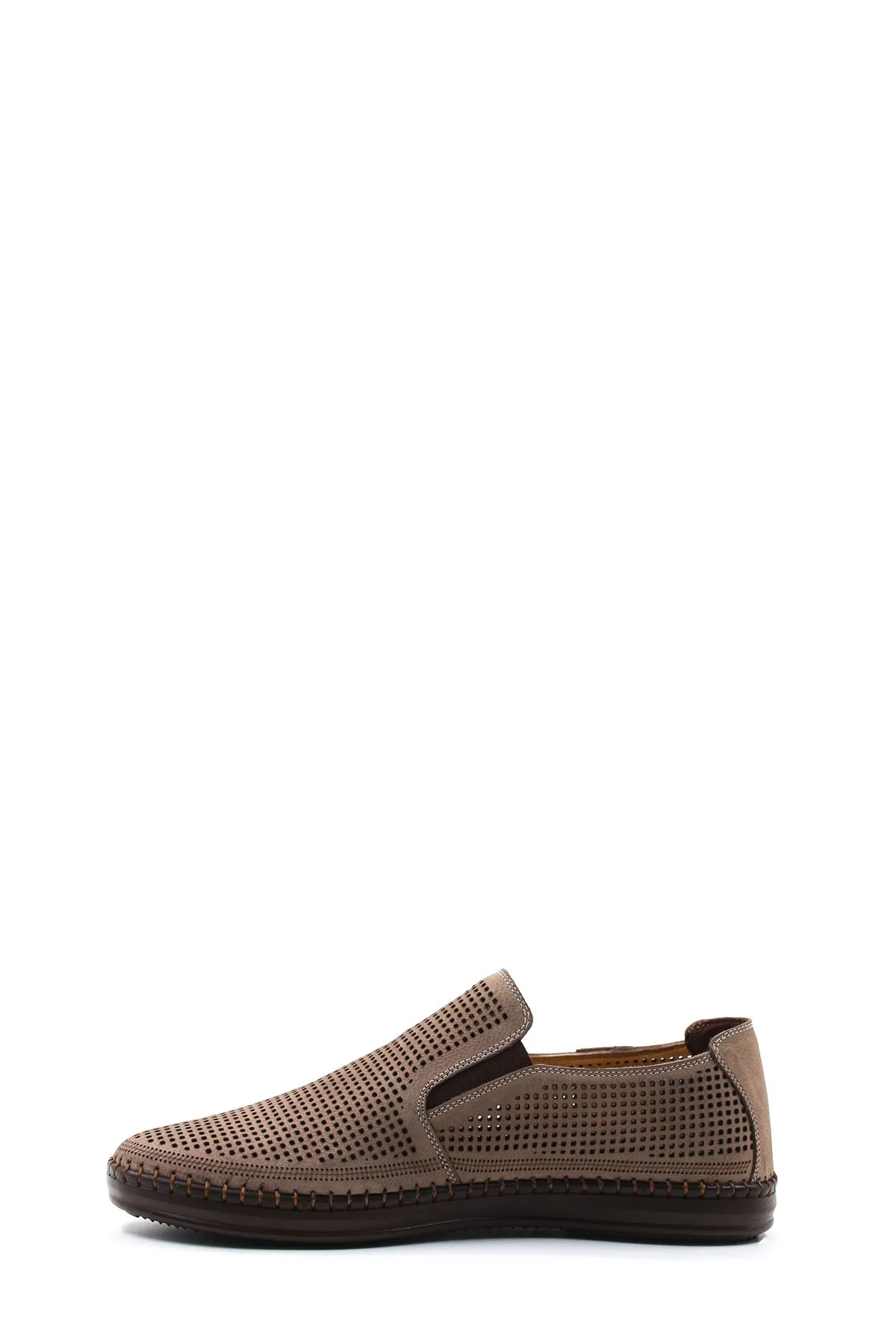 Taupe Perforated Slip-Ons-Wessi sold by Wessi product image thumbnail 2